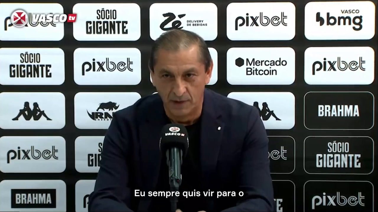 Ramón Díaz é apresentado no Vasco: 
