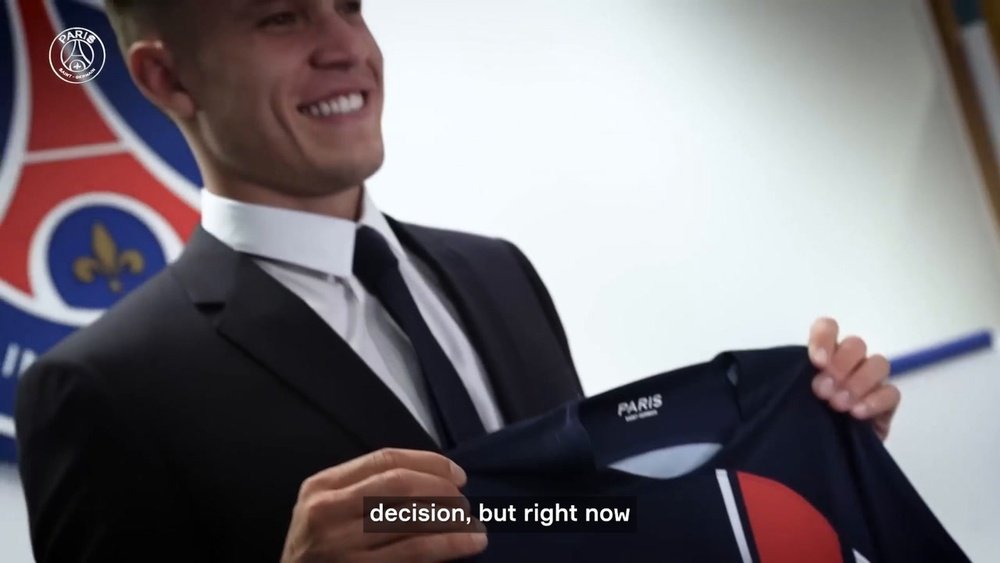 Ugarte signed a five-season contract with PSG. Screenshot/DUGOUT