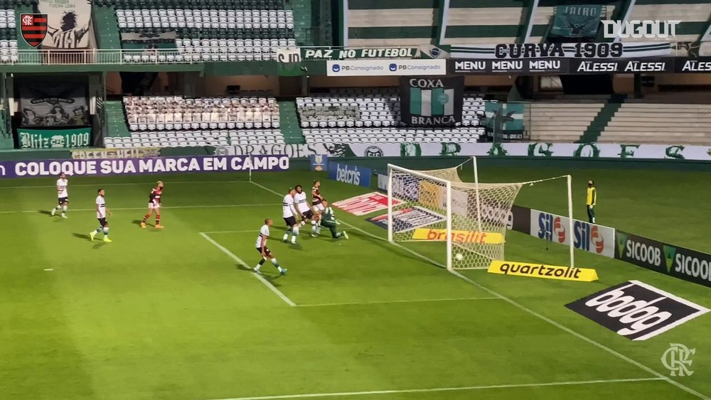 Flamengo vence o Coritiba com gol de Arrascaeta. DUGOUT