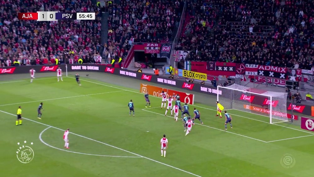 Résumé Ajax 5-0 PSV Eindhoven. dugout