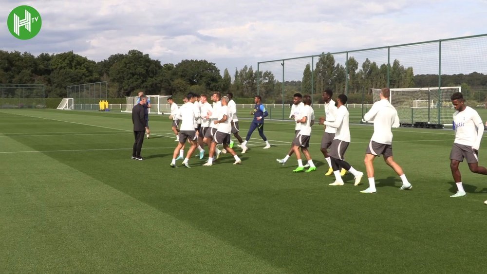 El Tottenham ya se ejercita con la vista puesta en el partido de Champions. DUGOUT