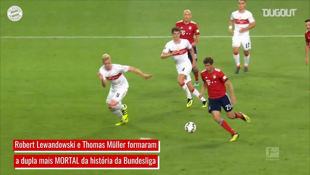 Lewandowski e Müller, a dupla mortal do Bayern de Munique. DUGOUT
