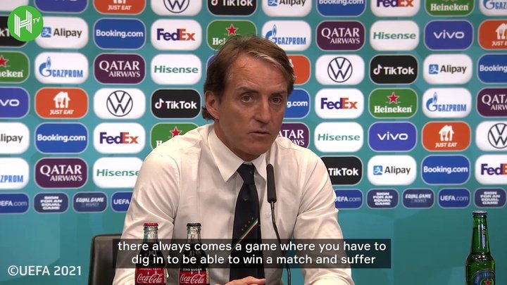 VIDEO: Mancini expected Spain to be toughest test