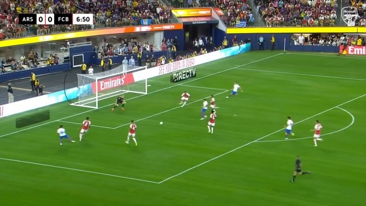 VIDEO: Saka, Havertz and Trossard help Arsenal defeat Barcelona