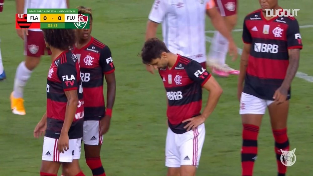 Flamengo were beaten 1-2 by Fluminense in Rio de Janeiro. DUGOUT