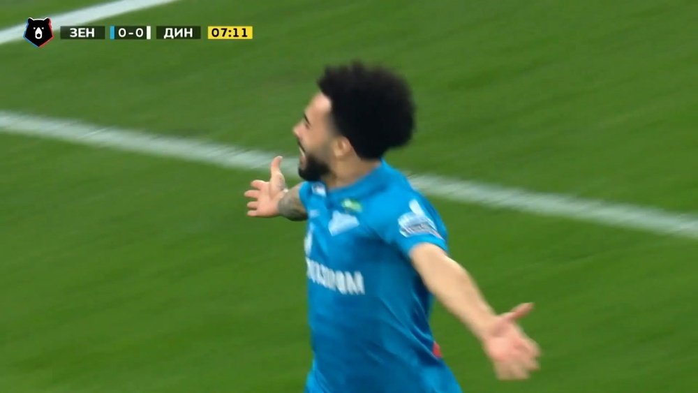 Claudinho marca belo gol e acerta chute na trave em goleada do Zenit. DUGOUT