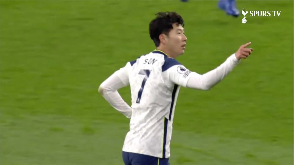 Son Heung-Min scored a great goal in Tottenham's 2-0 win over Arsenal. DUGOUT
