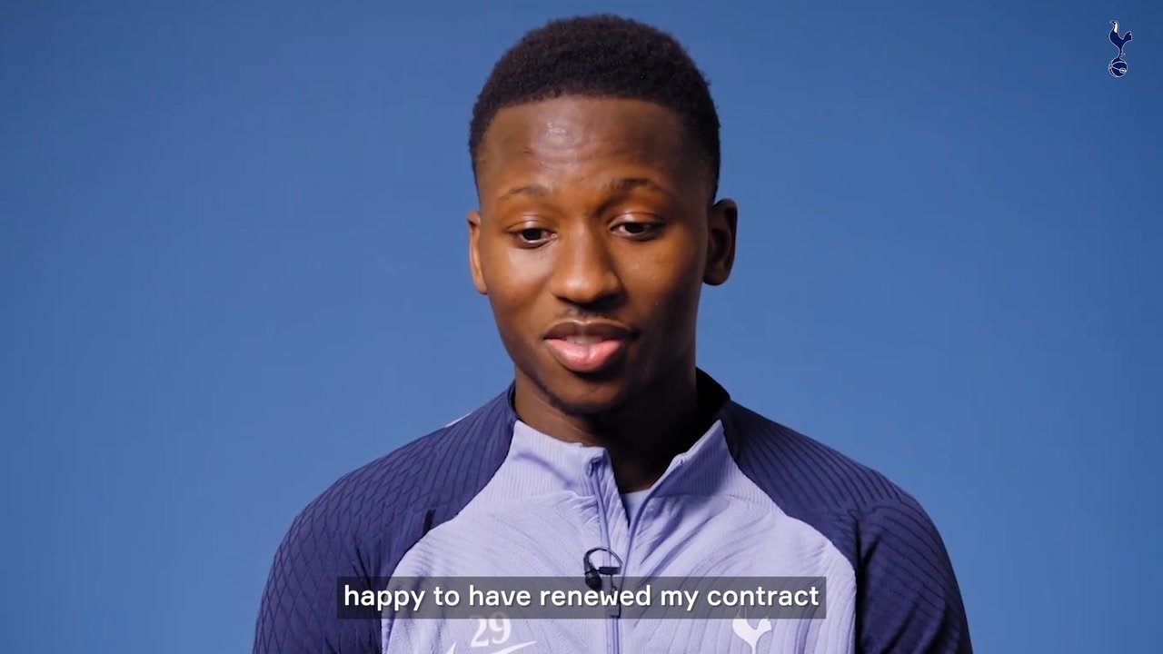 VIDEO: Sarr on his new contract at Tottenham