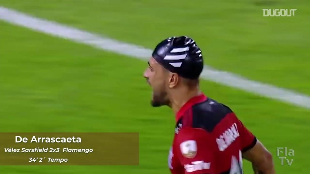 De Arrascaeta got the winner for Flamengo v Velez. DUGOUT