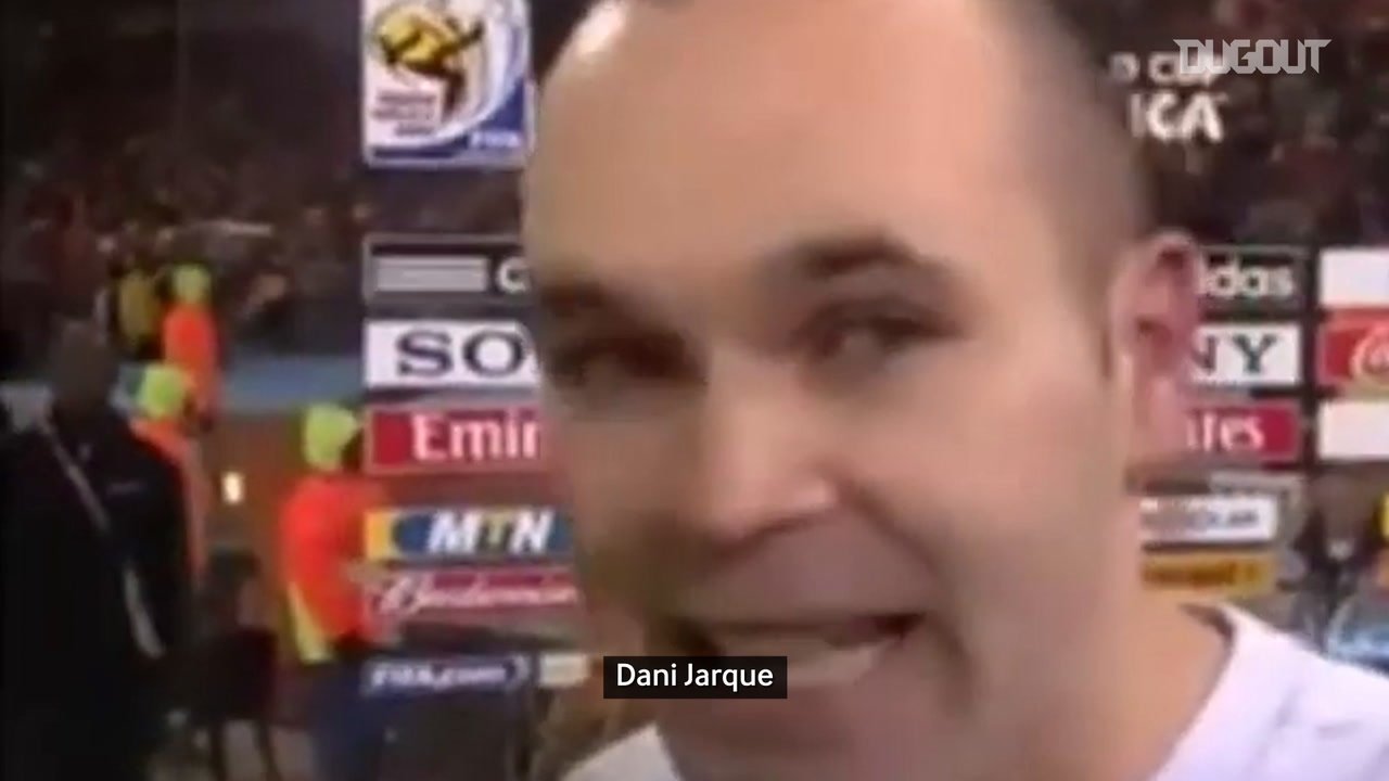 VIDEO: Iniesta’s words after scoring the winner in the 2010 World Cup Final