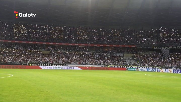 A festa na vitória do Atlético de Mineiro na Copa.AFP