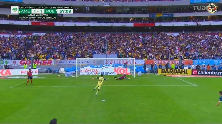 VÍDEO: el potente penalti de Valdés en la vuelta contra Puebla