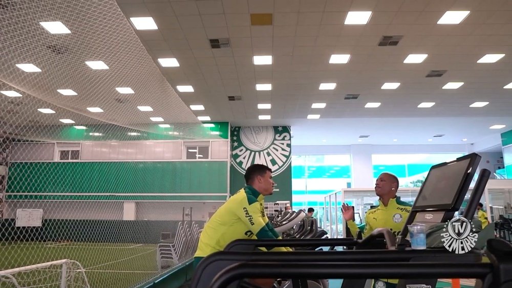 Palmeiras have been preparing for the Brasileirao fixture. DUGOUT