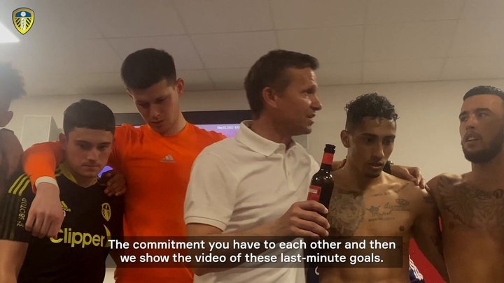 VIDEO: Jesse Marsch gives passionate speech after Leeds stay up