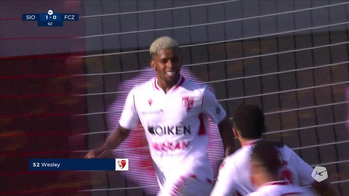 Brasileiro Wesley faz gol pelo Sion na liga suíça