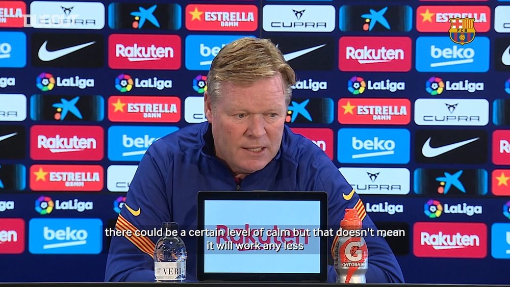 Koeman remained tight lipped when asked about ESL controversy. DUGOUT