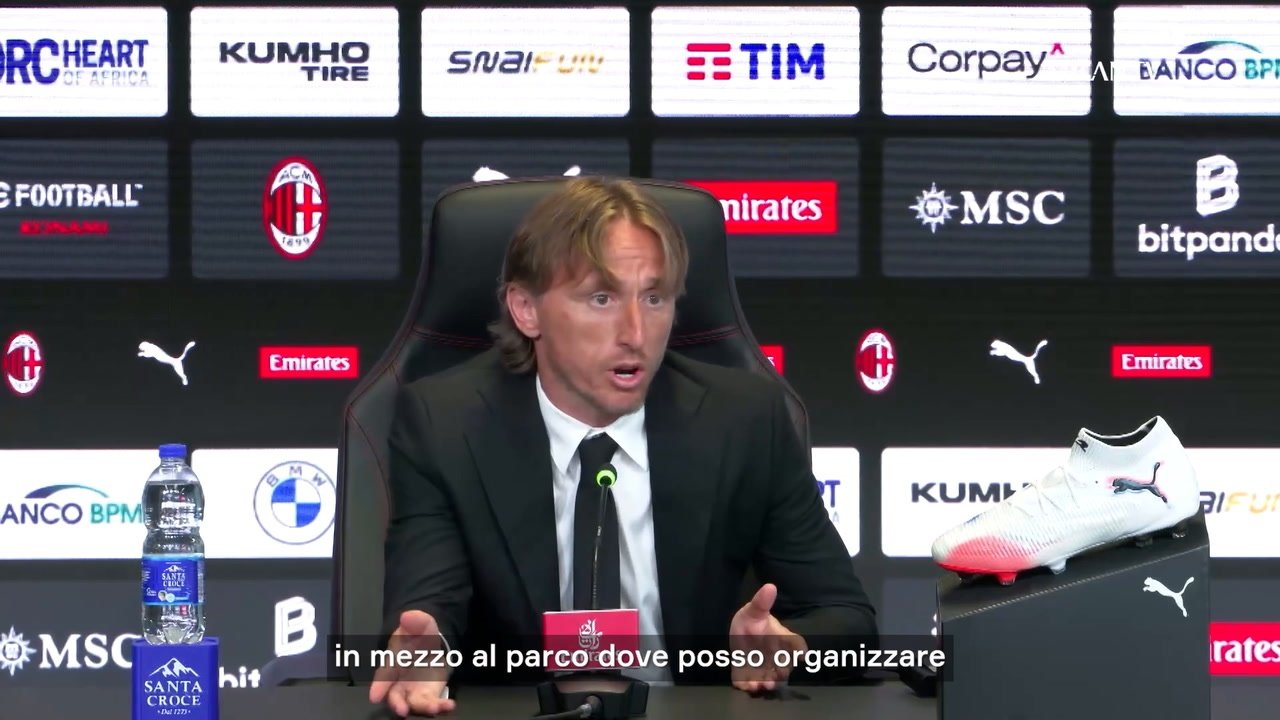 Modrić sul suo ruolo preferito al Milan