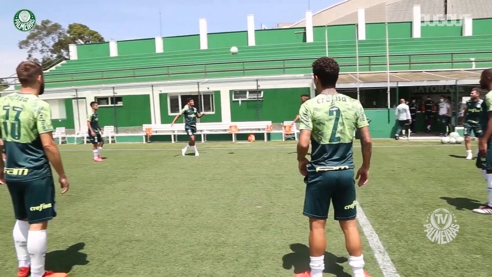 Palmeiras faz último treino antes de duelo contra o Ceará. DUGOUT