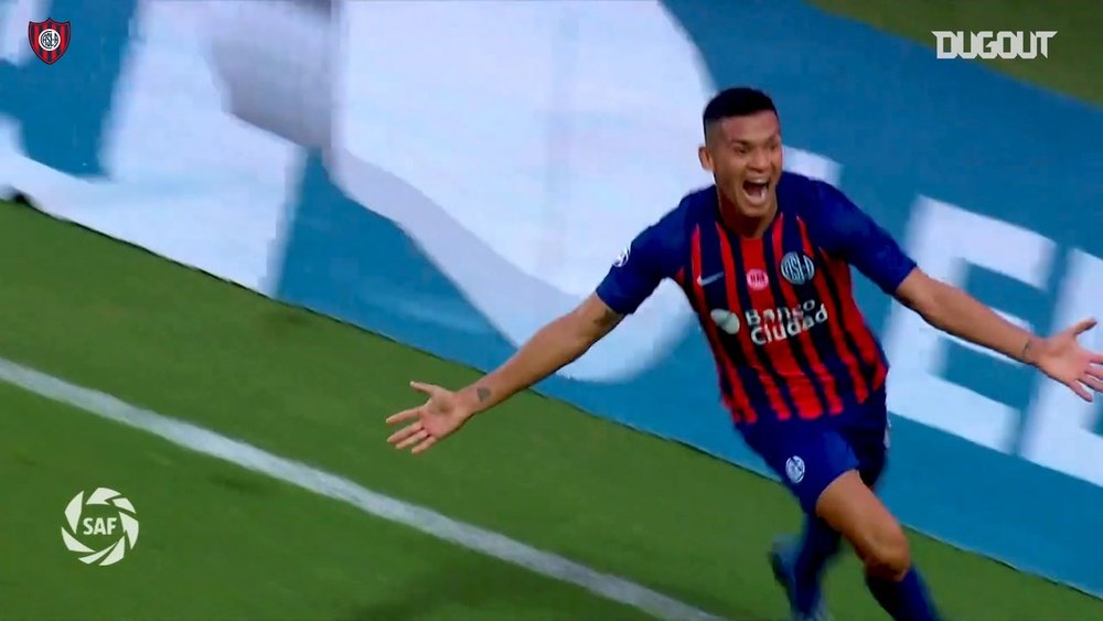 Marcelo Herrera scored a late winner for San Lorenzo. DUGOUT