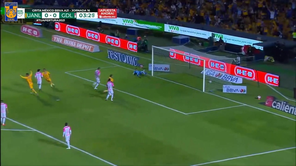 Le doublé de Gignac contre Chivas. dugout