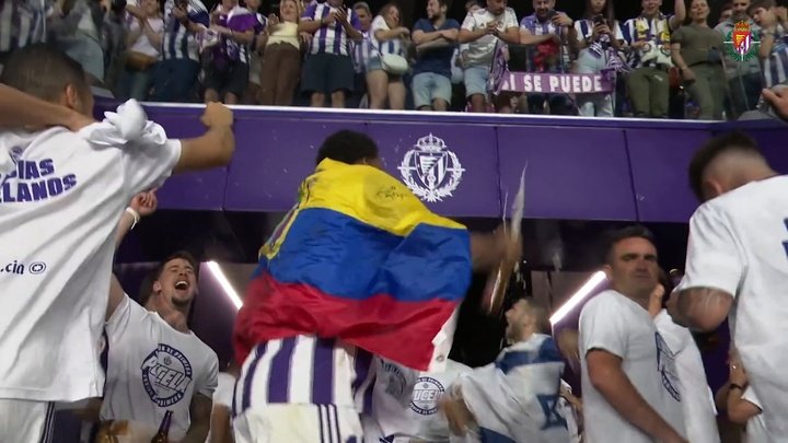 VÍDEO: así celebró Gonzalo Plata la gesta del ascenso del Valladolid