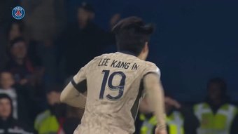 Lee Kang-in a marqué son quatrième but de la saison lors de la victoire 6-2 du Paris Saint-Germain à Montpellier.