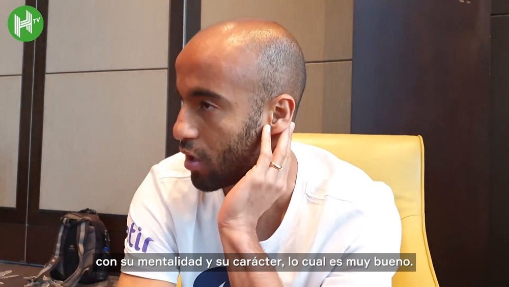 Lucas Moura destacó que es un jugador de equipo. Captura/DUGOUT