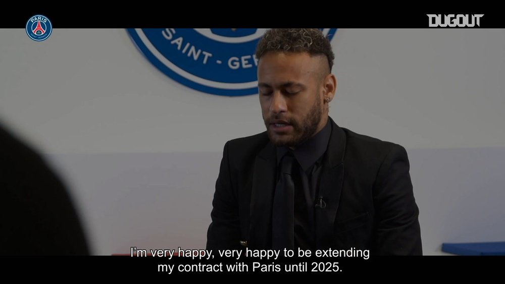 Neymar has put pen to paper and will stay at PSG. DUGOUT
