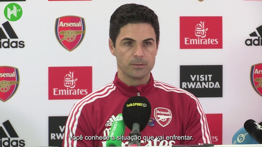 Arteta pede Arsenal focado para duelo contra o Manchester United. DUGOUT