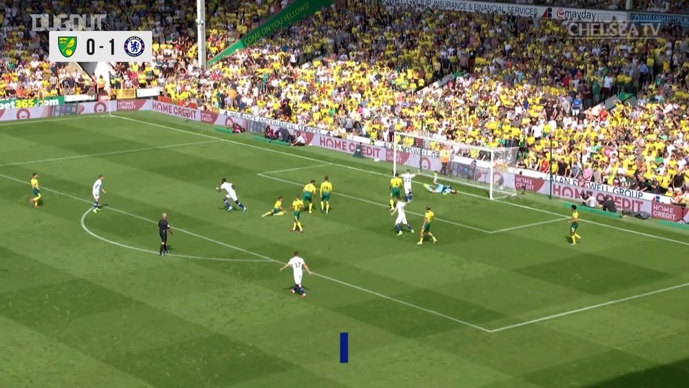 Les premiers buts d'Abraham avec Chelsea. Dugout