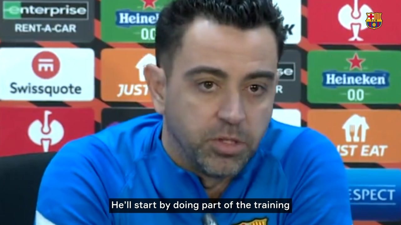 VIDEO: Xavi updates on Ansu Fati’s recovery