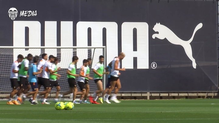 VIDEO: Valencia’s final training session before facing Celta