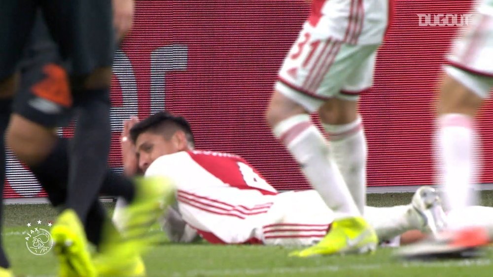 Edson Alvarez played 23 times for Ajax in his first season in Amsterdam. DUGOUT