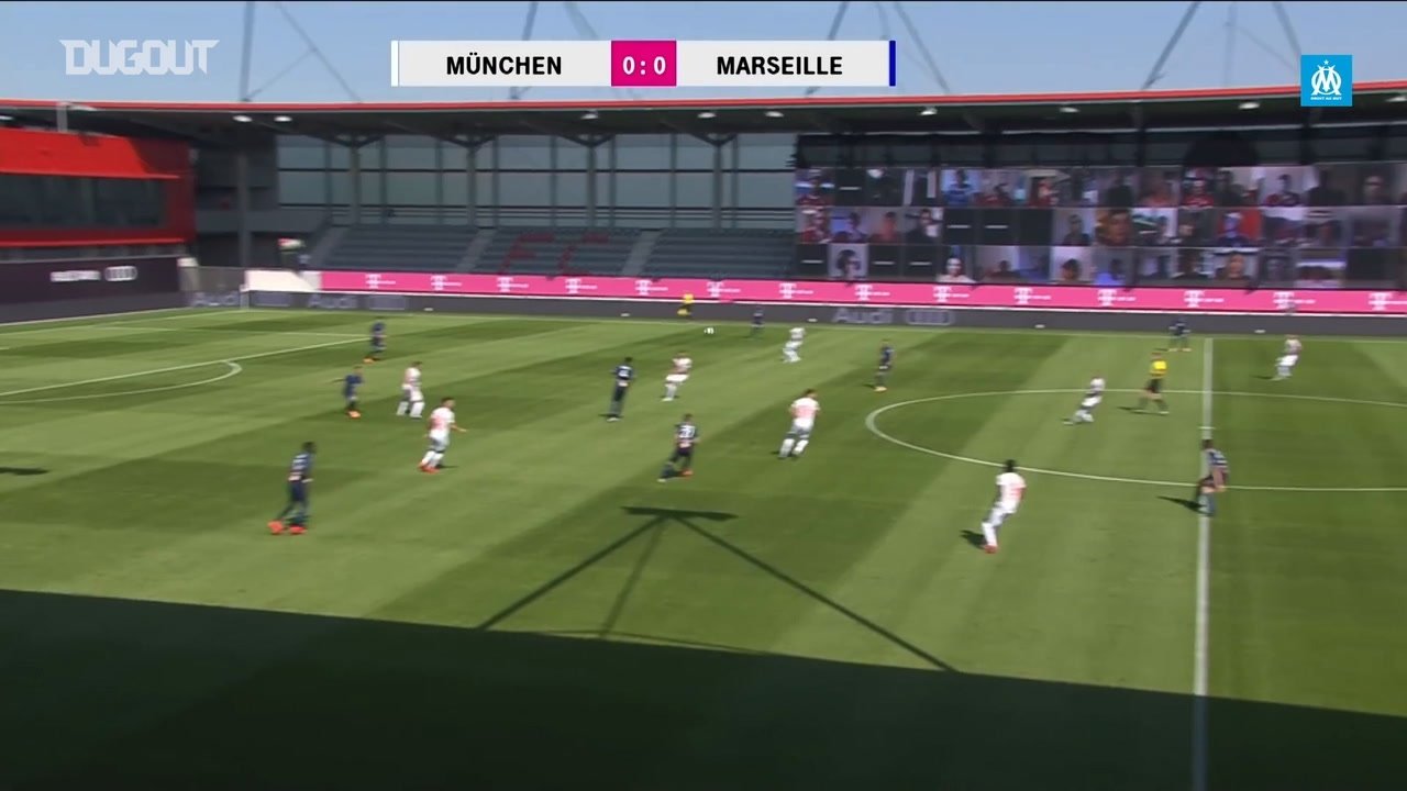 Marseille played against Bayern in a friendly. DUGOUT