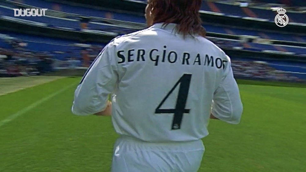 Sergio Ramos 15 ans au Real Madrid. dugout