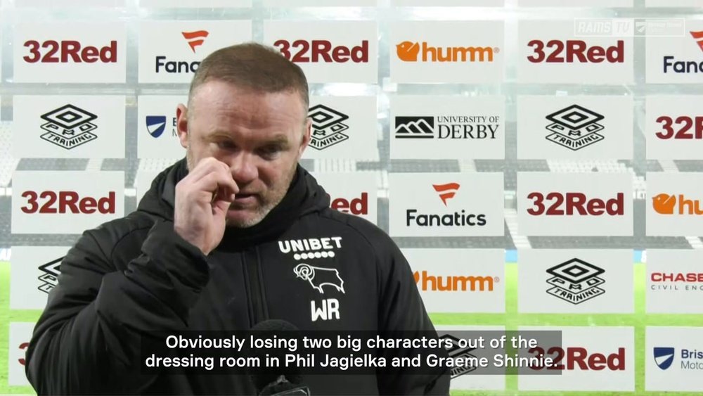 Wayne Rooney was delighted after Derby's terrific run continued. DUGOUT
