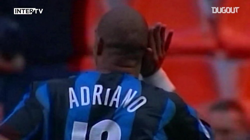 Il gran goal di Adriano contro l'Udinese. Dugout