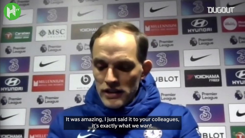 Thomas Tuchel reflects on his side's crucial victory over Leicester on Tuesday. DUGOUT