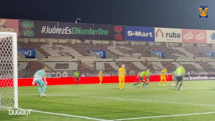 VIDEO: Tigres’ three goals at Juárez