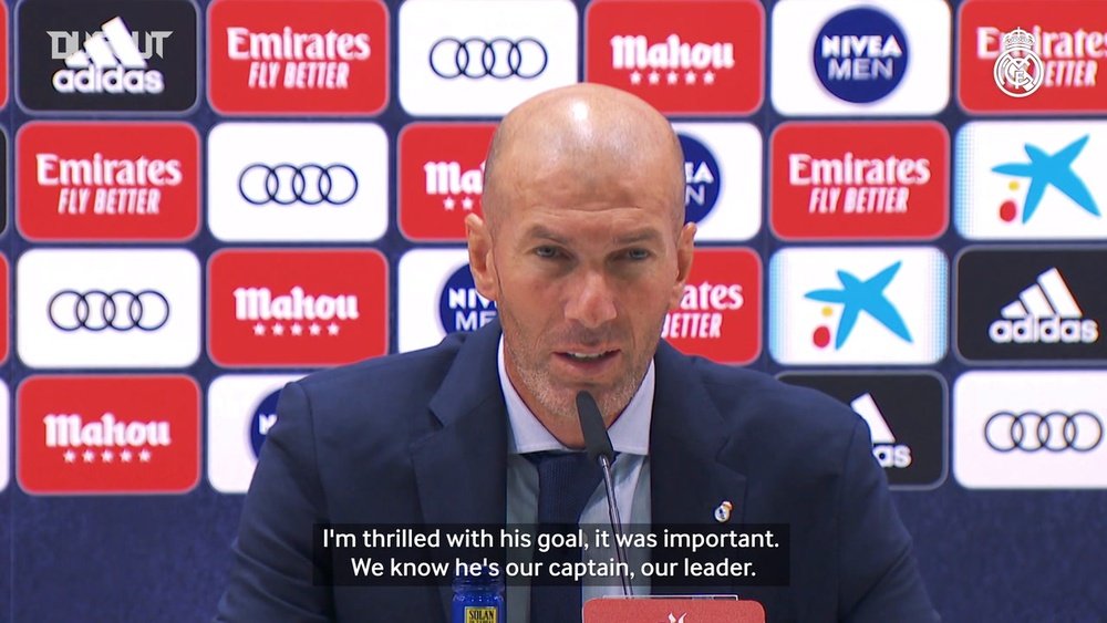 Zidane spoke to the media. DUGOUT