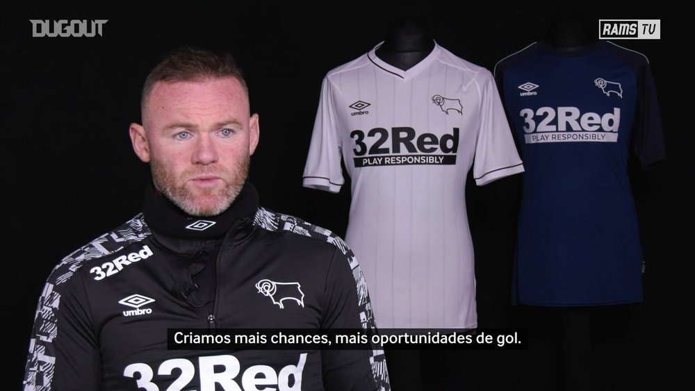 Rooney analisa primeiro jogo como técnico interino no Derby County. DUGOUT