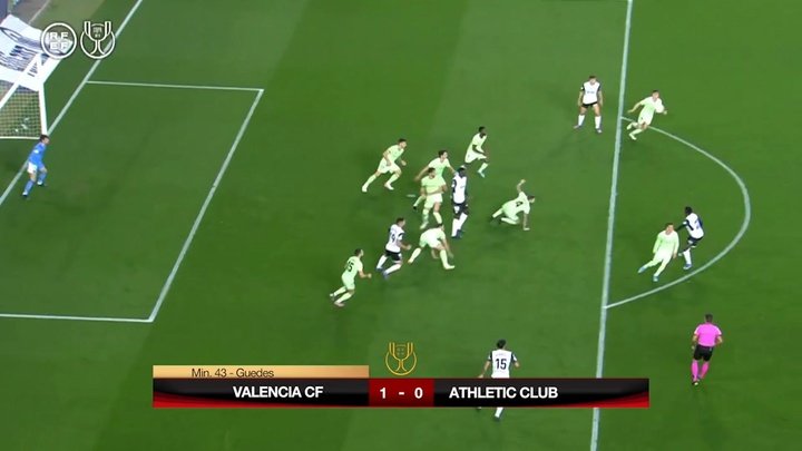 Il Valencia vola in finale con un favoloso gol di Guedes. Dugout