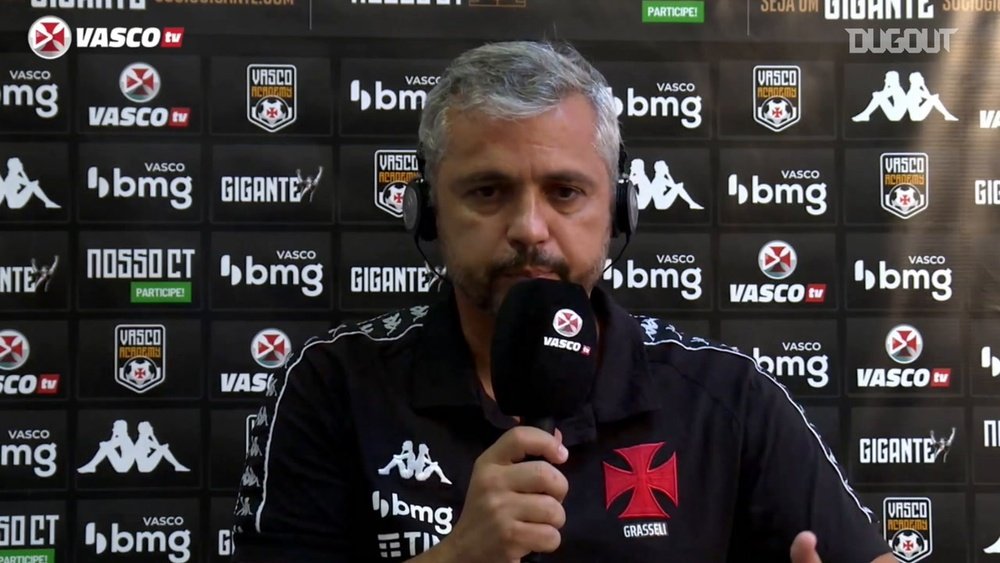 Grasseli diz que time do Vasco se cobrou após derrota. DUGOUT