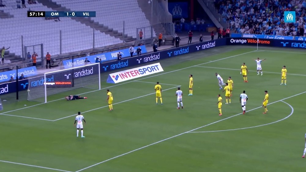 El gol de Payet con el exterior ante el Villarreal. Captura/DUGOUT