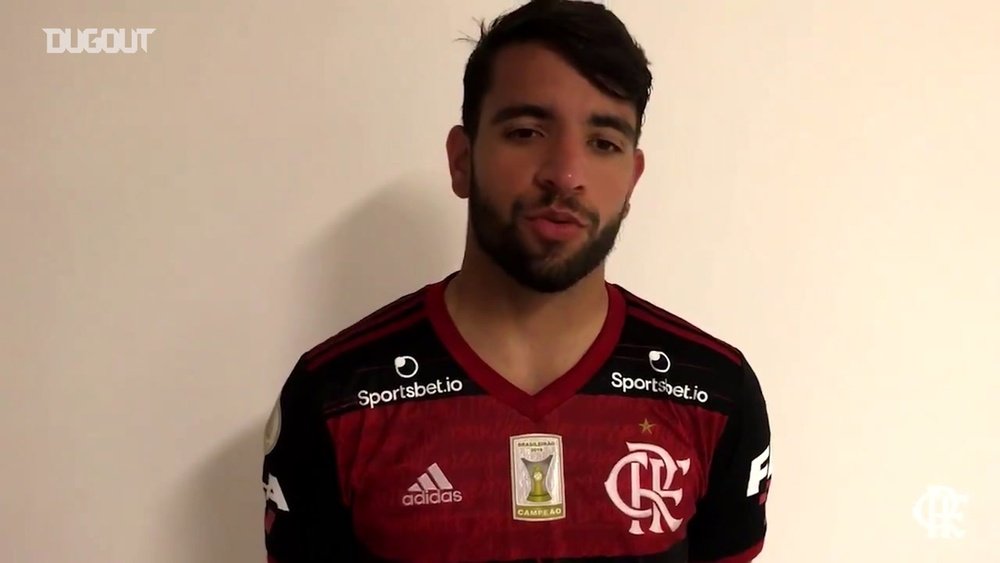 Pepê concedeu entrevista após vitória sobre o Palmeiras. DUGOUT