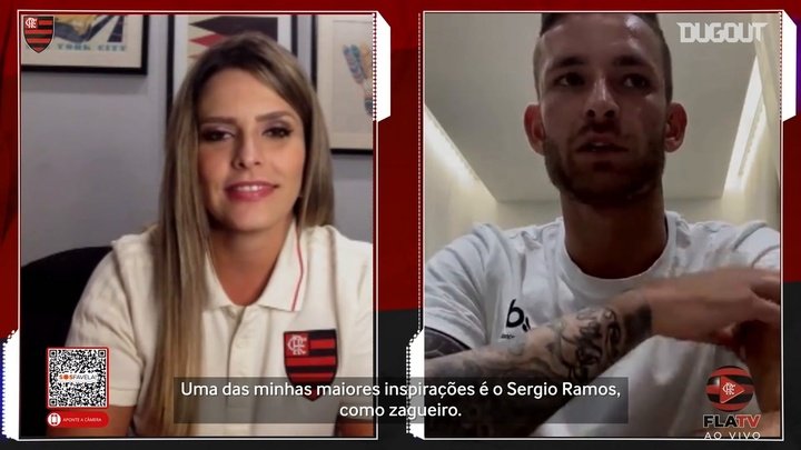VÍDEO: Léo Pereira revela inspiração em Sergio Ramos
