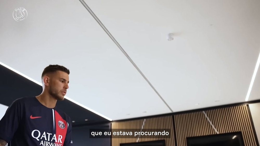 Confira as primeiras palavras de Lucas Hernández no PSG. DUGOUT