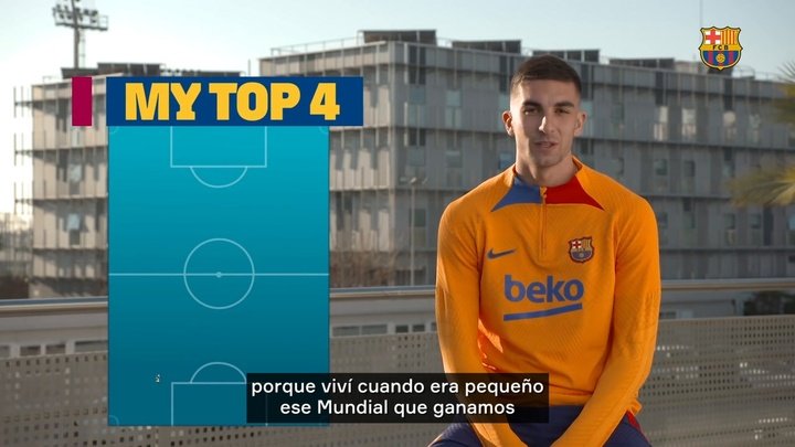 Casillas, Ayala, Xavi y Villa, el 'top 4' elegido por Ferran Torres