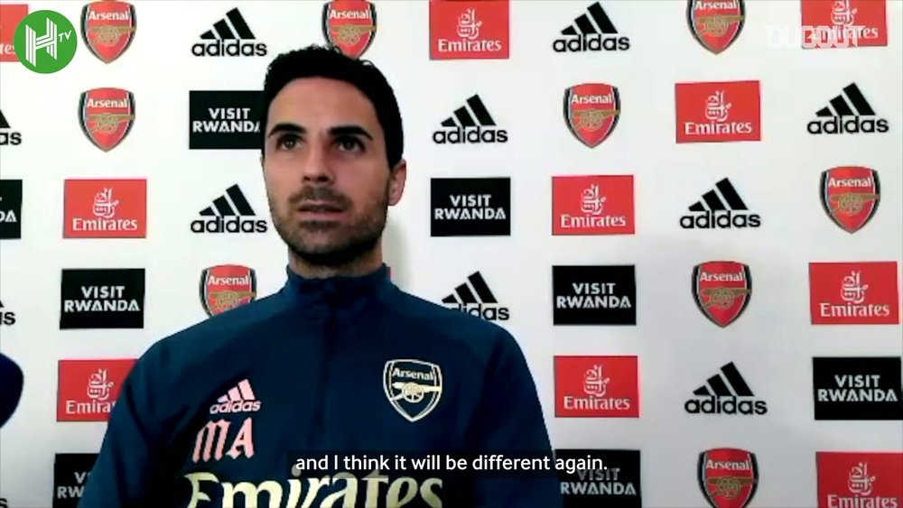 Arteta speaks about upcoming fixtures. DUGOUT