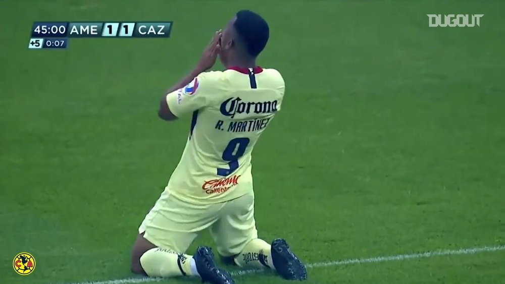 Martínez scored two for Club América. DUGOUT